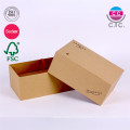 china factory cheap kraft shoe box paper with lid